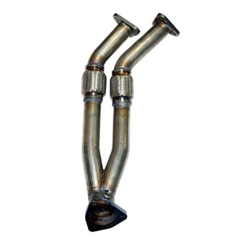 Techtonics Mk3 | Mk2 VR6 Dual 2in Stainless Downpipe w/O2 sensor